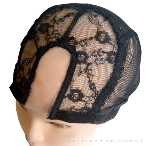 Popular Glueless Full Lace Weaving Wig Cape, Regular hair wig Lace Cap Material For Making Wigs Adjustable